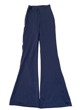 Express Body Contour Navy High Waisted Boot Cut Flare Pants